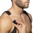 Addicted Mesh Wrestling Suit - Zwart click sluiting