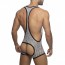 Addicted Tiger Print Bottomless Singlet - Grijs achterkant