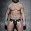 Addicted Fetish Camo Mesh Brief - Wit