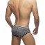 Addicted Leopard Stripes Zwem Slip - Grijs achterkant