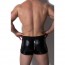 Destructive Black and Red Zipper Short achterkant