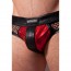 Destructive Mesh Snake Leather Slip - Rood close-up