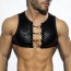 ES Collection Dystopia Crop Top - Zwart voorkant