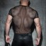 Addicted Fetish Mesh Mixed T-Shirt achterkant