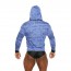 Black Unicorn - Indigo Burn Out Long Sleeve Hoodie - Blauw