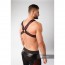 Maskulo Armored Color-Under Chest Harness - Rood