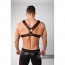 Maskulo Armored Color-Under Chest Harness - Rood