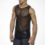 ES Collection Long Mesh Tank Top - Zwart