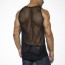 ES Collection Long Mesh Tank Top - Zwart